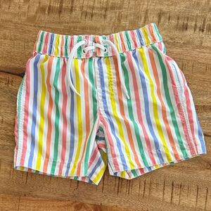 Gap Stripe Drawstring Swim Shorts